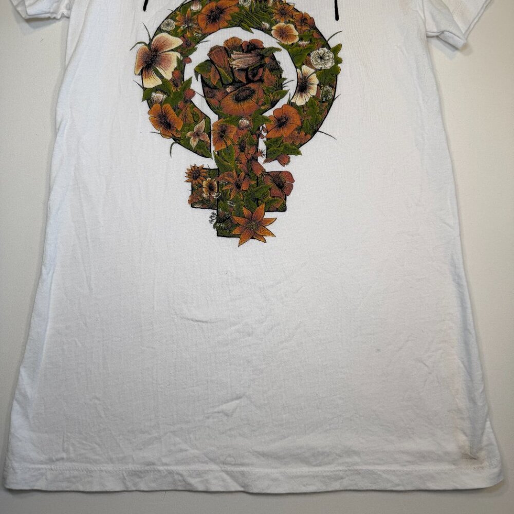 PEARL JAM 2020/2022 Band Concert T-Shirt Feminist White XS - Picture 5 of 11